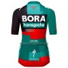 Set Fietsshirt + Korte Koersbroek 2023 BORA-Hansgrohe Groen Zwart Dames